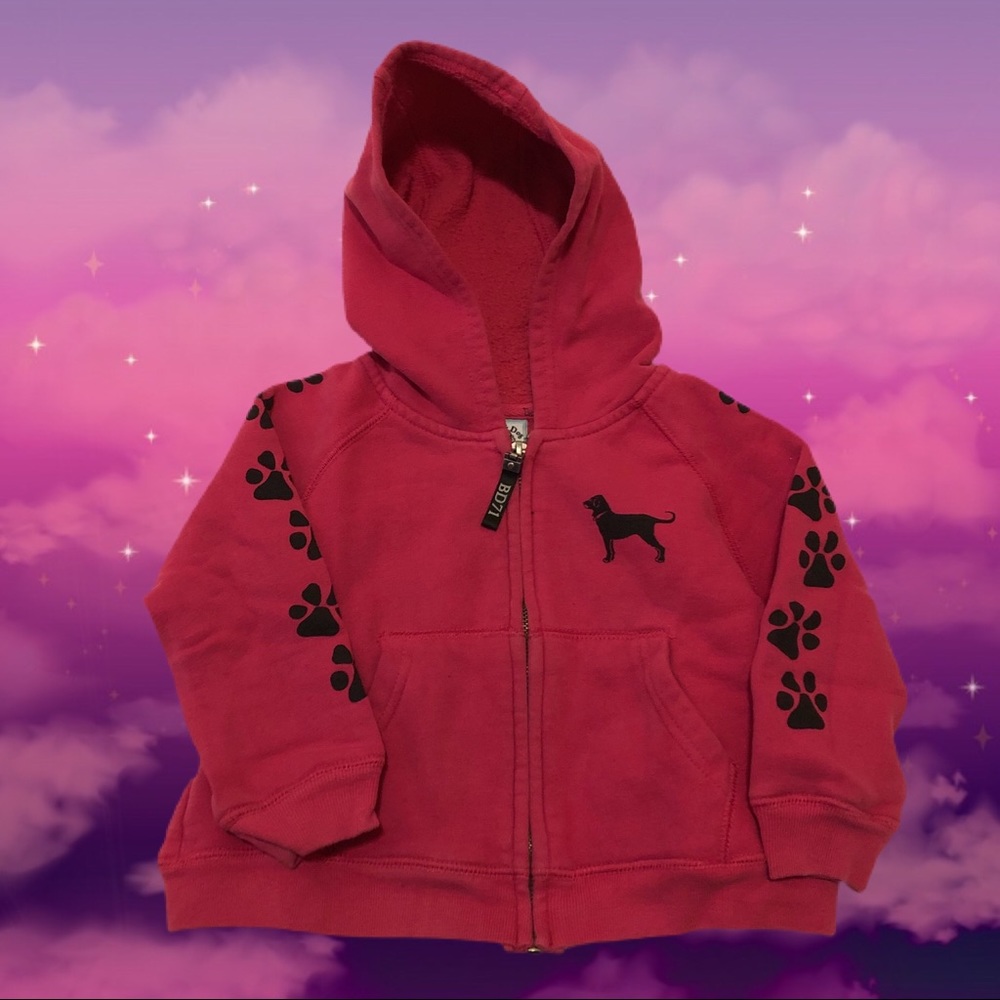 The Black Dog Girls Magenta Hoodie